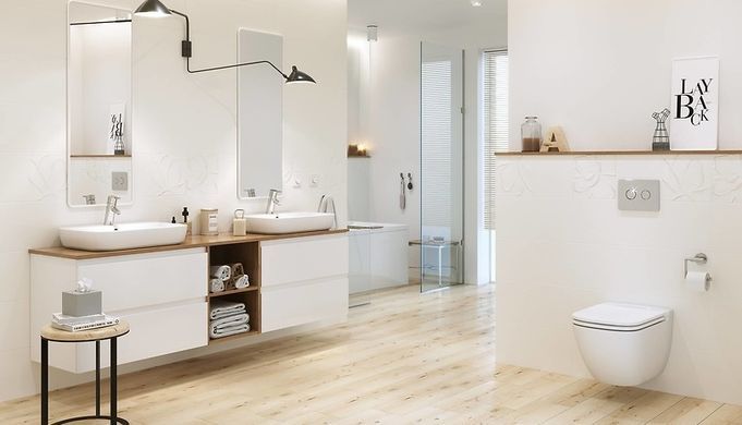 Підвісний унітаз CERSANIT CREA CLEAN ON / сидіння SOFT CLOSE SLIM (S701-403)