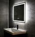 Зеркало DUSEL DE-M0061S1 65х80 BLACK / часами / BLUETOOTH 600611 (DUSEL-187)