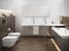 Підвісний унітаз CERSANIT CREA CLEAN ON / сидіння SOFT CLOSE SLIM (S701-403)