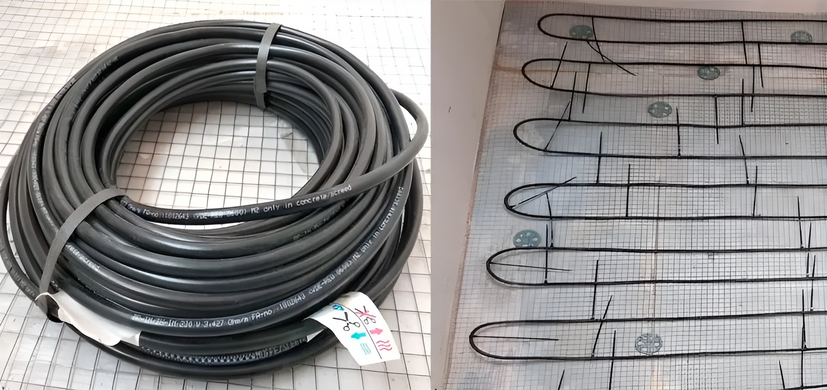 Нагревательный двужильный кабель HEMSTEDT BR-IM 17 - 8,86м / 1,1м² / 150Вт (BR-IM 17-150)