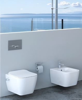 Підвісний унітаз-біде IDEVIT HALLEY + сидіння SOFT CLOSE (SETK3204-2617-001-1-6000)