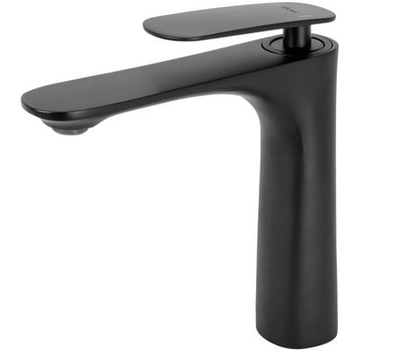Змішувач для раковини REA BERG / чорний / низький (REA-B2038)