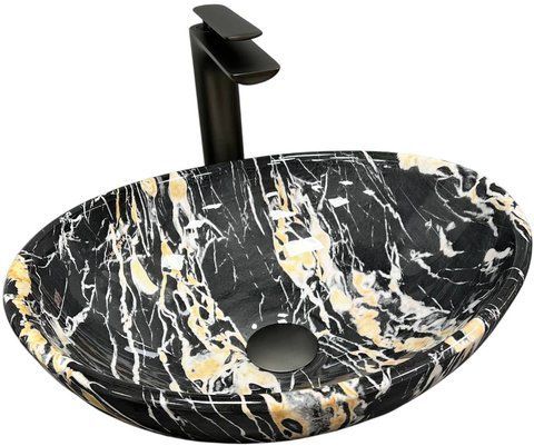 Раковина VBI PARMA 33.5х41.5 BLACK OPAL GLOSSY (VBI-011008)