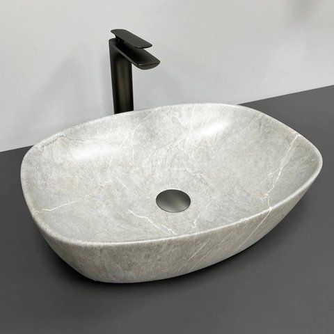 Раковина VBI OLBIA 37.5х49.5 GREY STONE MATT (VBI-014300)