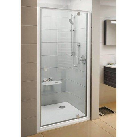 Душевая дверь RAVAK PIVOT PDOP1-90, распашная 900 мм H1900, профиль белый/хром, стекло TRANSPARENT 03G70100Z1