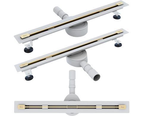 Душовий трап REA NEO ULTRA SLIM PRO 80х600 / золото (REA-G9803)