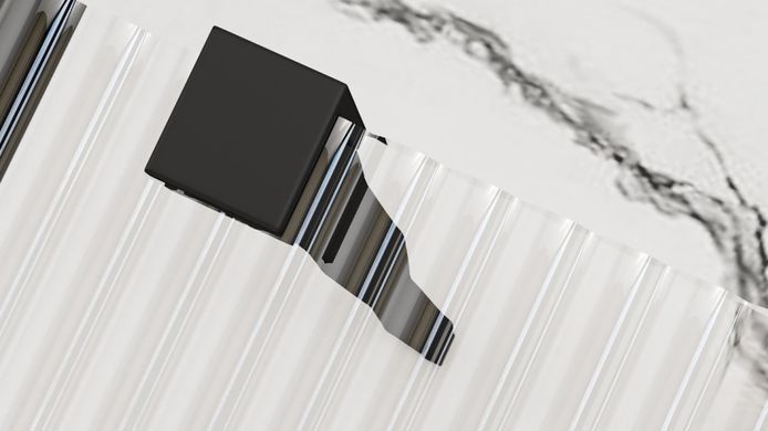 Душова стінка REA AERO INTIMO 120х200 / профіль чорний матовий / скло TRANSPARENT (REA-K4122)
