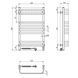 Електрична рушникосушарка NAVIN STUGNA 480х800 L SENSOR / біла (12-149153-4880)