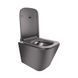 Подвесной унитаз QTAP TERN / черный / сидение SOFT CLOSE (QT1733052ERMB)