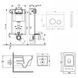 Комплект 3в1: Инсталляция для унитаза QTAP NEST ST (QT05335170W0133M425M11V1146MB)