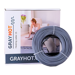 Нагрівальний двожильний кабель GRAYHOT 15 - 6м / 0,8м² / 92Вт (2121-13424)