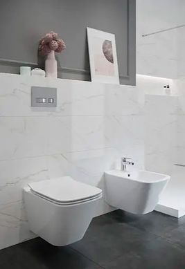 Подвесной унитаз CERSANIT CITY CLEAN ON + сиденье SLIM SOFT CLOSE (S701-405)