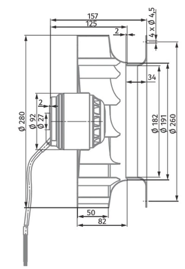 Вентилятор центробежный АС BLAUBERG BL-B280A-2E-D01-01