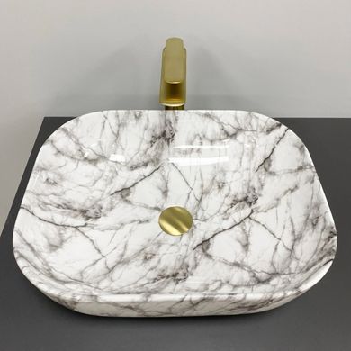 Раковина VBI BERGAMO BLACK STAINS GLOSSY (VBI-012503)