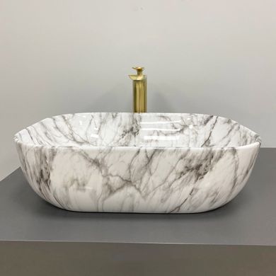 Раковина VBI BERGAMO BLACK STAINS GLOSSY (VBI-012503)
