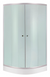 Набір LIDZ душова кабіна LATWA SC80x80.SAT.LOW.FR, скло Frost 4 мм + піддон KUPALA (LLSC8080SATLOWFR2SET)