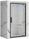 Душевые двери REA RAPID SWING 80X195 / профиль черный / стекло прозрачное (REA-K6408)