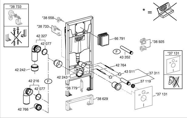 Дистанційна труба GROHE (42766000)