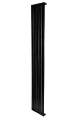 Вертикальный дизайнерский радиатор отопления ARTTIDESIGN Livorno 5/1800 черный мат.