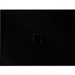 Піддон прямокутний BESCO NOX Ultraslim 120x80x3.5 чорний, чорний злив (NAVARA30553)