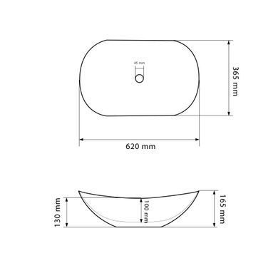 Раковина VBI TURIN 36.5х62 GRANIT MATT (VBI-011503)