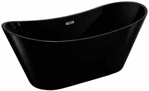 Ванна акрилова окремостояча VBI MARMOLADA BLACK 170х75 (VBI-071117)