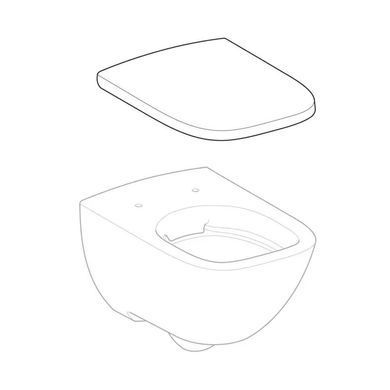 Підвісний унітаз GEBERIT MODO RIMFREE / сидіння SOFT CLOSE (502.827.00.1)
