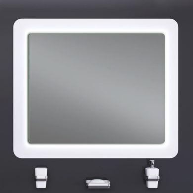 Дзеркало Sanwerk ULTRA 'Cosmo White' з білим підсвічуванням LED 2835 та інфрачервоним датчиком, 880x830 мм, ZU0000140