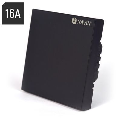 Терморегулятор для теплої підлоги NAVIN WT410 B-16A Wi-Fi / чорний / зовнішний датчик температури (24-260273-8686)