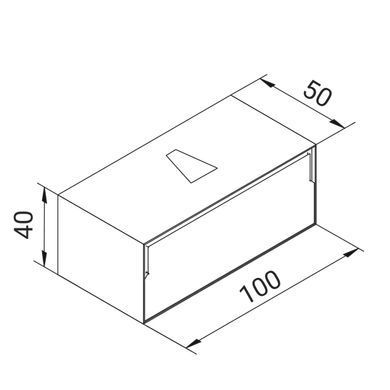 DIMARCO MORETTA тумба підвісна 100см, 2 ящики, WALLNUT DM06C005WT