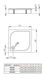 Душевой поддон RADAWAY Delos C акриловый, квадратный плоский со съемной панелью 800x800 мм h145 белый 4C88170-03, 80x80