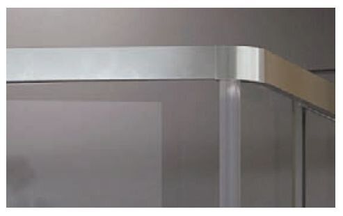 Душевая кабина RAVAK 10° 10AP4-120x90 полированный алюминий+transparent 0ZVG70C00Z1