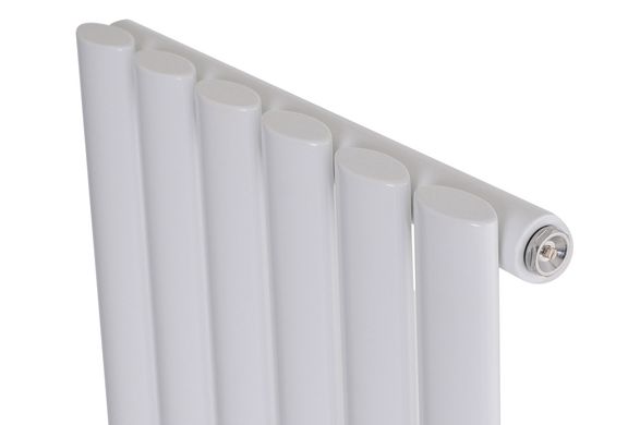 Вертикальный дизайнерский радиатор отопления ARTTIDESIGN Rimini 6/1800/354/50 белый матовый