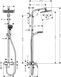 Душевая система Hansgrohe Crometta E с однорычажным смесителем, верхним и ручным душем, цвет хром 27284000