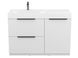 Тумба напольная MIRAGGIO ALBA + раковина VIOLA 1200 L / белая (8815452)