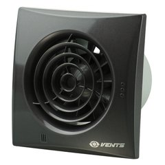 Вентилятор витяжний ВЕНТС КВАЙТ B 150 / BLACK / шнурок-вимикач (QUIET150-V-BLACK)