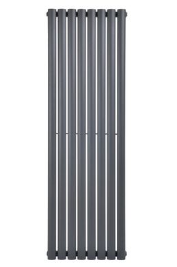 Дизайнерський вертикальний радіатор опалення ARTTIDESIGN Rimini 8/1800/472/50 сірий матовий