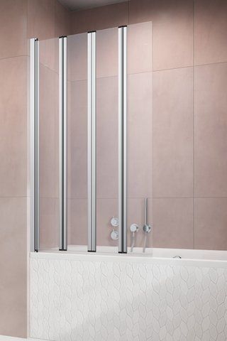 Шторка для ванны RADAWAY EOS PNW4 86х152 / профиль хром / стекло прозрачное (W72A-170-075W-R2)