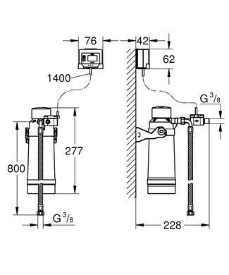 Головка для фільтра та витратомір GROHE RED (40438001)