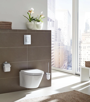 Комплект 4в1: Інсталяція для унітазу GROHE RAPID SL + клавіша змиву змиву GROHE SKATE COSMOPOLITAN / хром (3873200A)