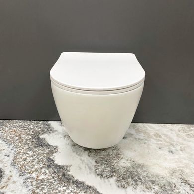 Подвесной унитаз VBI VULCANO WHITE MATT + сиденье SOFT CLOSE (VBI-020415)