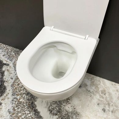 Подвесной унитаз VBI VULCANO WHITE MATT + сиденье SOFT CLOSE (VBI-020415)
