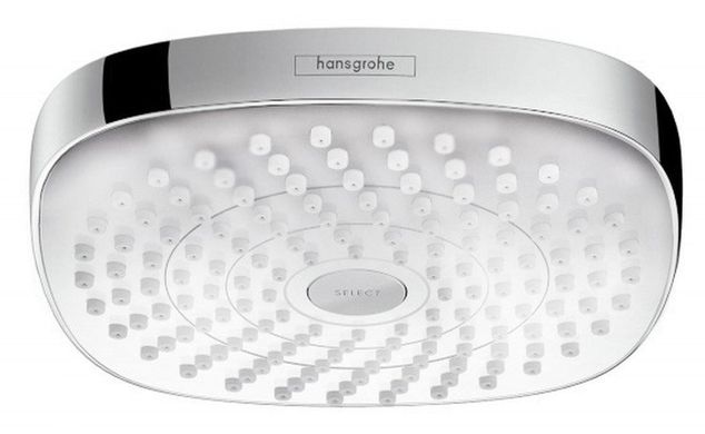 Hansgrohe Верхній душ Croma Select E 180 2jet хромований білий (26524400)