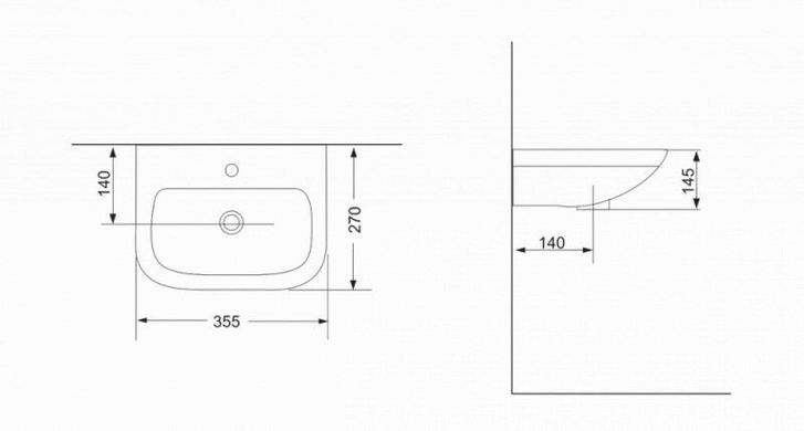 Раковина DEVIT SMALL 27х35 (1010135)