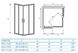 Душевая дверь KOLLER POOL PROXIMA LINE PXS2L 1000х1000/BRILLANT/TRANSPARENT (537-1000KP0-00-02)