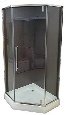 Душова кабіна VERONIS 90х90х190 / профіль хром / скло прозоре (VE-KN1600NOPOD)