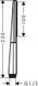 HANSGROHE Ручной душ RAINFINITY 1JET BRUSHED BLACK CHROME (26866340)
