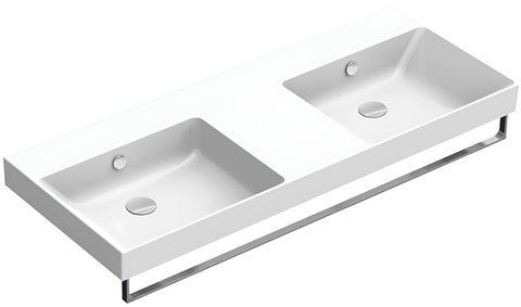 Раковина подвійна CATALANO NEW ZERO BIANCO LUCIDO 50х125 / 1125ZEDUP00 (01212700)