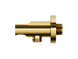 Душовий гарнітур прихованого монтажу Corsan LUGO GOLD + BOX золото з термостатом (Z03TGL)