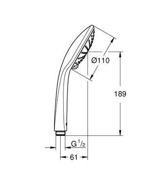 Ручний душ GROHE EUPHORIA 110 DUO (27238000)